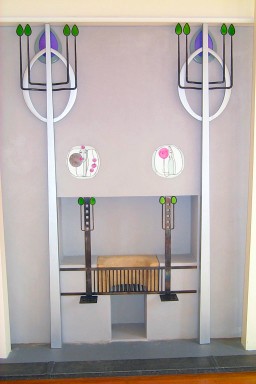 Detail of the fireplace