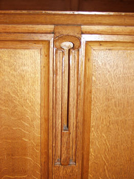 Picture of a detail of the chancel rail