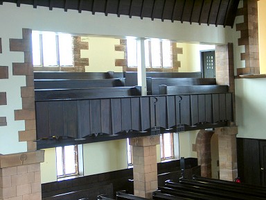 View of the side gallery