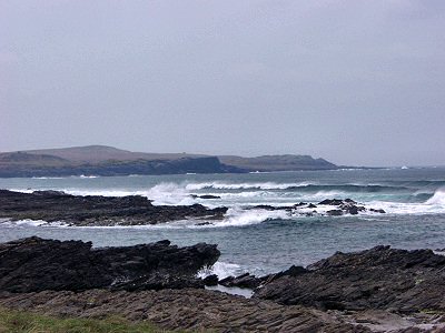Picture of waves and cliffs