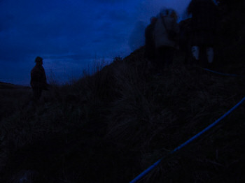 Picture of walkers in the darkness