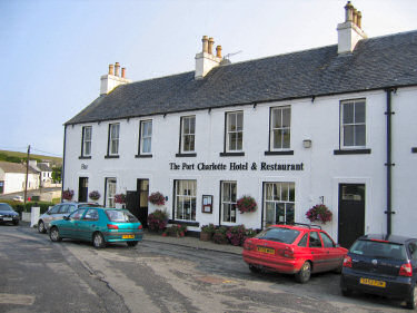 Picture of the Port Charlotte Hotel in the morning sun