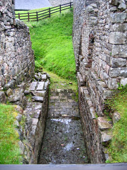 Picture of the space where the water wheel used to be