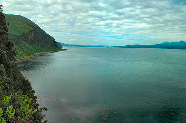 Picture of a view down a sound