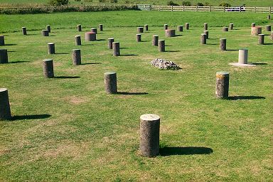 Inside Woodhenge