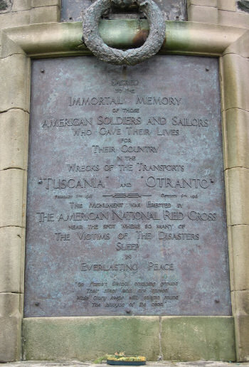 Picture of a plaque on a monument